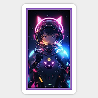 Anime Cat Girl | Quality Anime Artwork | Manga Anime Art Sticker